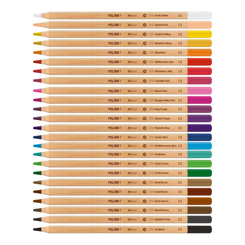 Milan Thick Lead Coloured Pencils Pack of 24