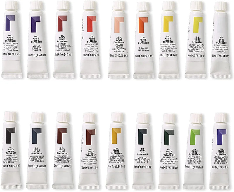 Reeves Oil Paint 12ml Set of 18