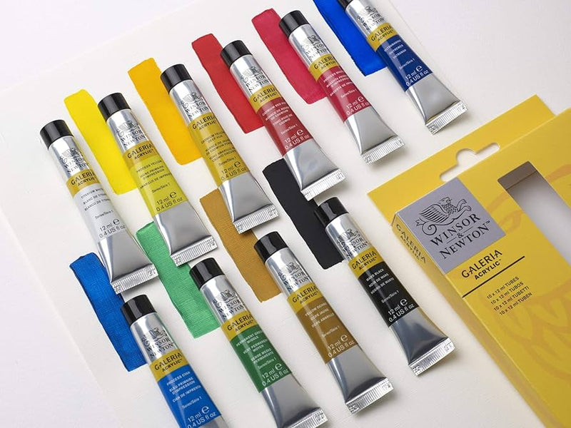 Winsor & Newton Galeria Acrylic 12ml Arrival Paint Set Of 10