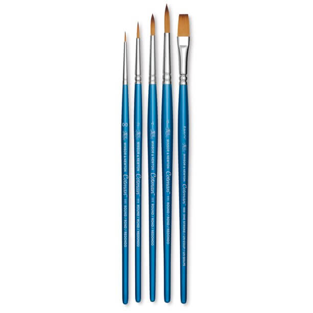 Winsor & Newton Cotman Brush Short Handle V1 - Set Of 5