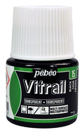 Pebeo Vitrail Transparent Paints 45ml#Colour_BLACK