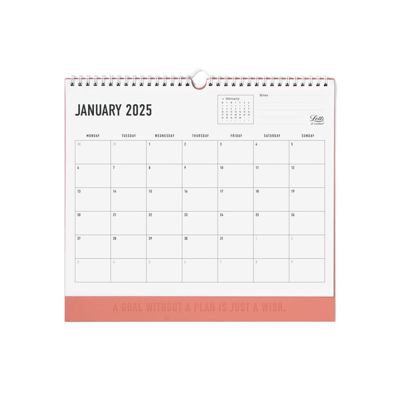 Letts of London 300x270mm Clay Conscious Wall Calendar