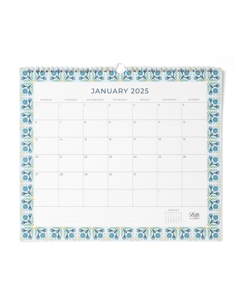 Letts of London 350x300mm Morocco Wall Calendar