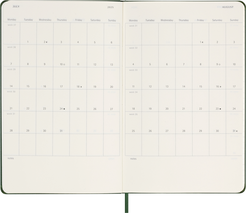 Moleskine 12 Month Daily HC Large Diaries