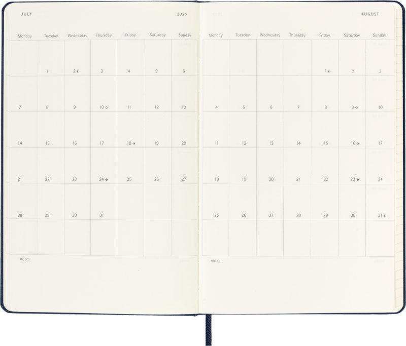 Moleskine 12 Month Daily HC Large Diaries
