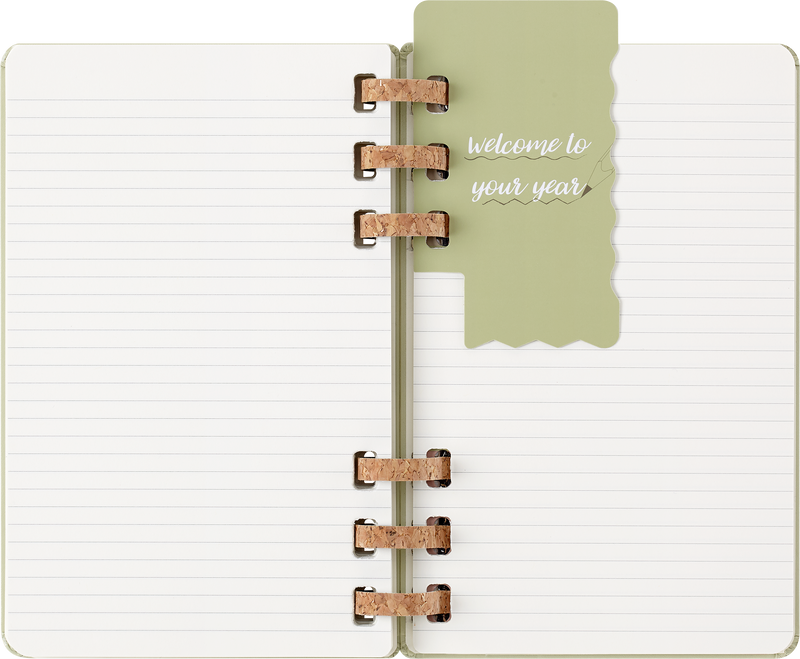 Moleskine 12 Month Spiral HC Large Kiwi Planner