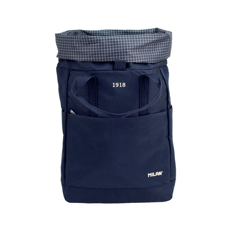 Milan Top Roll Closure 10L 1918 Series Navy Blue Urban Backpack