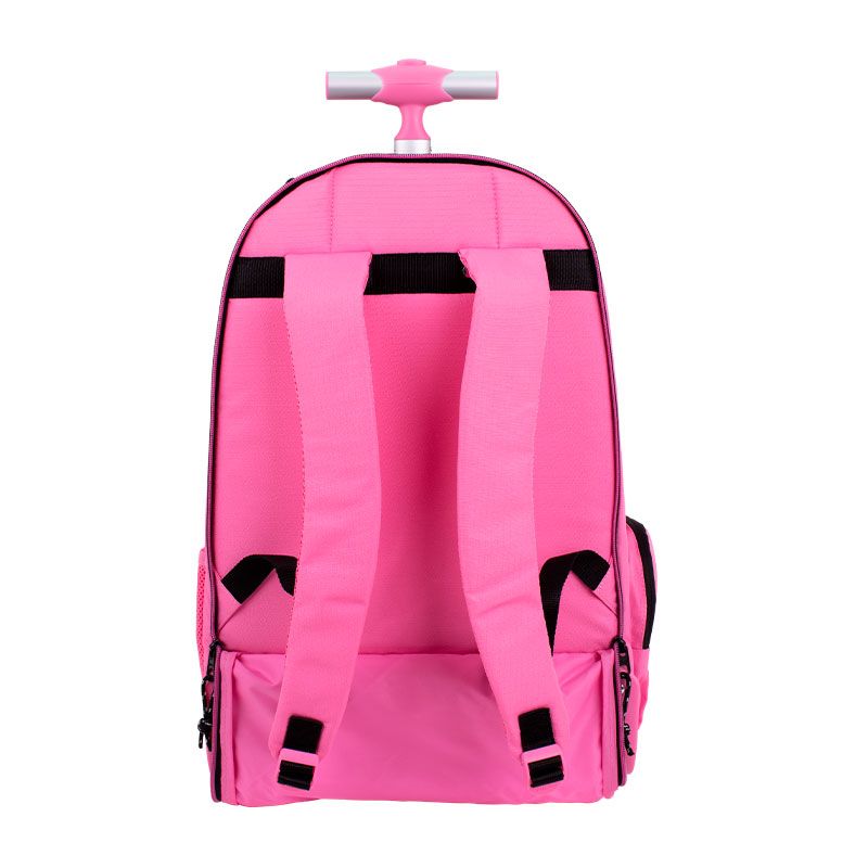 Milan 6 Zip 25L Sunset Series Pink Wheeled Backpack