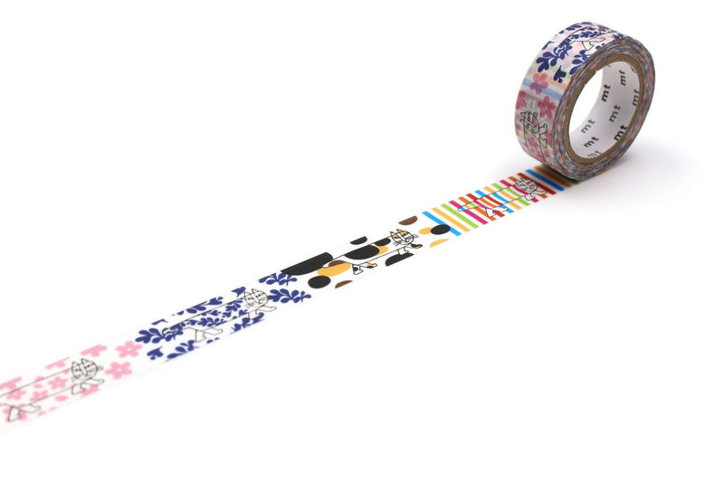 MT 15mm x 7m Patterned Washi Tapes