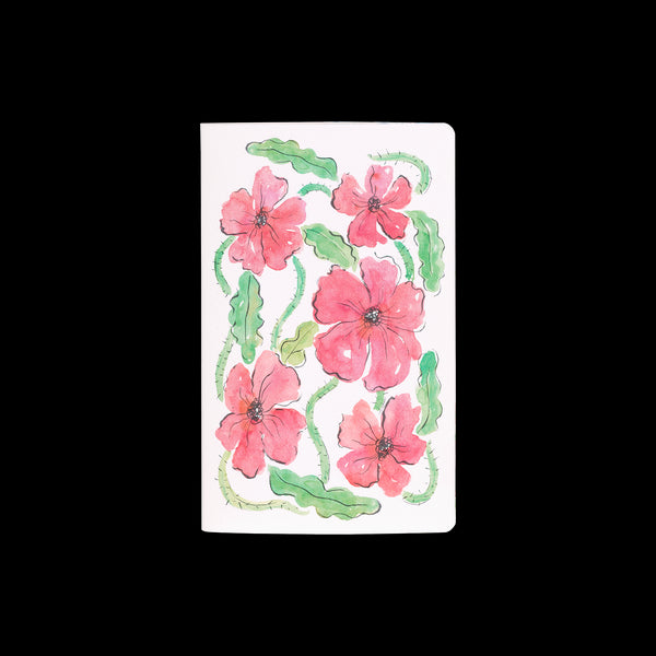 Castelli Quaderno Stitched Aquarello 13X21CM Notebooks#Colour_POPPY FLOWERS 