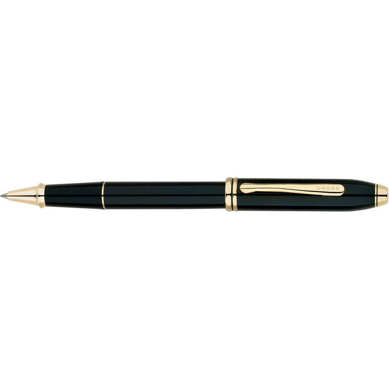 Cross Townsend Classic Black Lacquer Medium Nib Rollerball Pen