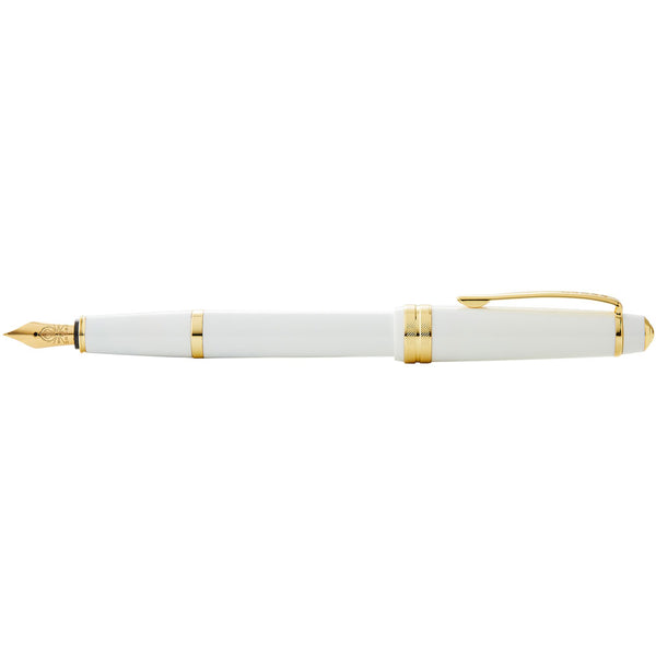 Cross Bailey Light Polished White Resin and Gold Tone Fountain Pen