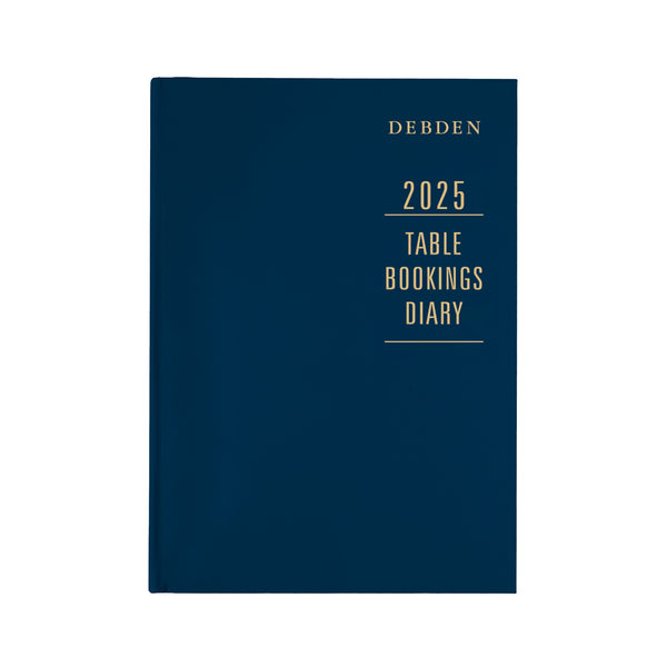 Debden Restaurant/Table Bookings A4 2 Pages to a Day Blue 2025 Diary