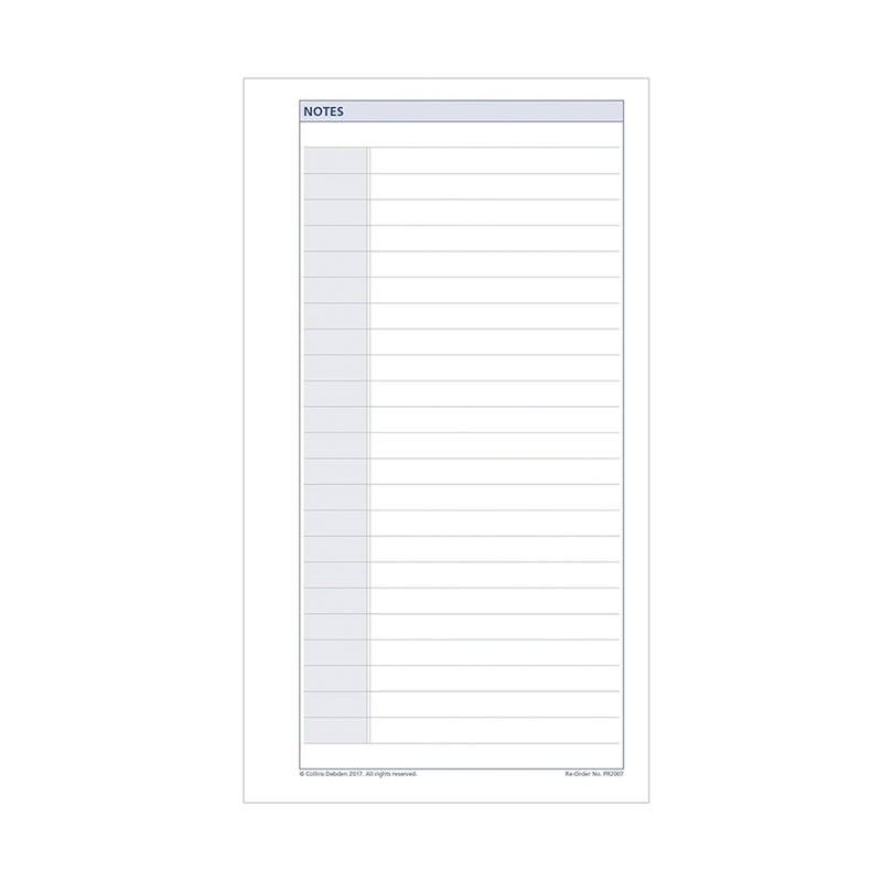 Debden Personal Notes Dayplanner Refill