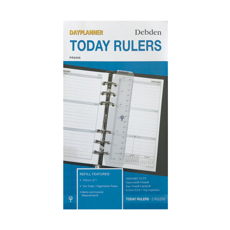 Debden Personal Today Ruler Dayplanner 2 Pack