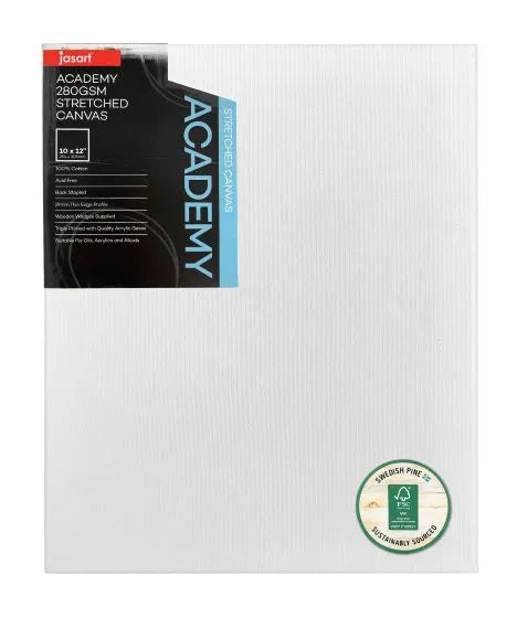 Jasart Academy 3/4 Inch Thin Edge Canvases Pack of 8