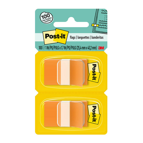 Post-it Flags 680-oe2 Twin Pack Orange Size 25x43mm Pack 100 And Dispenser