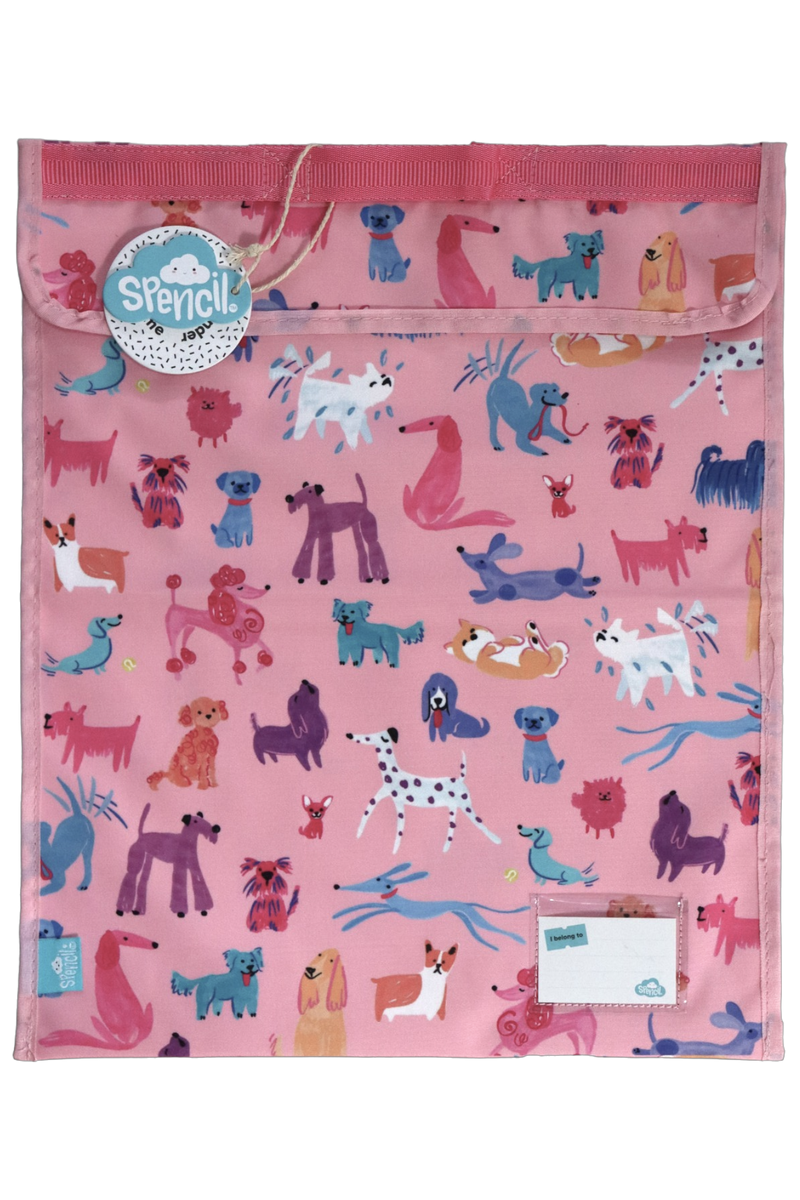 Spencil Doodle Dogs Extra Large 370 x 450mm Homework Bag