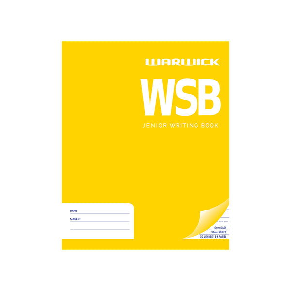 Warwick WSB 40 Leaf Ruled 10mm Senior Writing Book