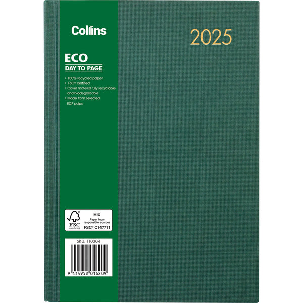 Collins Eco A51 Day Per Page Diary