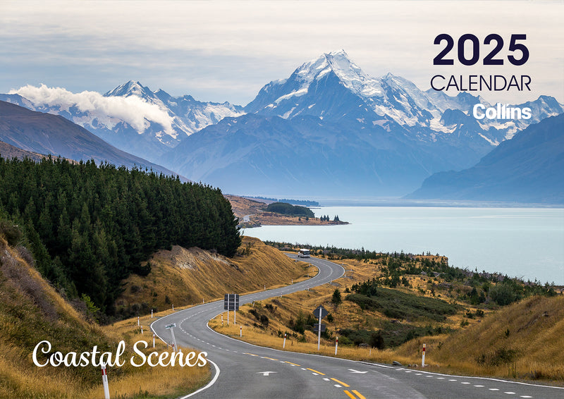 Collins A4 NZ Coastal Scenes Wall Calendar