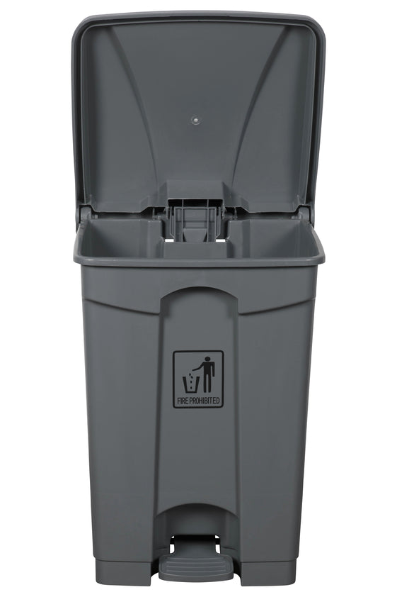 Cleanlink Grey Rubbish Bins With Pedal Lid