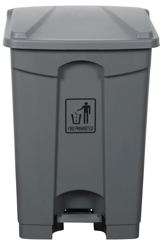 Cleanlink Grey Rubbish Bins With Pedal Lid