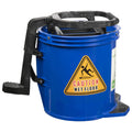 Cleanlink Heavy Duty Mop Bucket Plastic Wringer 16L#Colour_BLUE