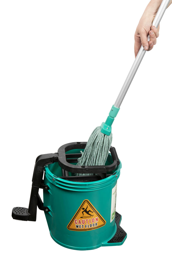 Cleanlink Heavy Duty Mop Bucket Plastic Wringer 16L