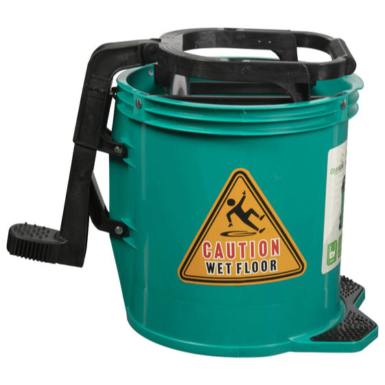 Cleanlink Heavy Duty Mop Bucket Plastic Wringer 16L