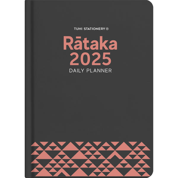 Tuhi B51 Day Per Page Premium Rataka Black/Rose Gold 2025 Diary