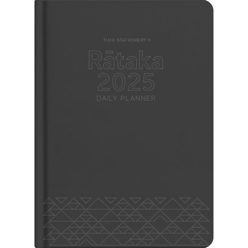 Tuhi B51 Day Per Page Premium Rataka Black Deboss 2025 Diary