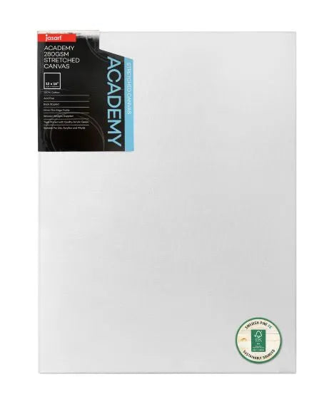 Jasart Academy 3/4 Inch Thin Edge Canvases Pack of 8