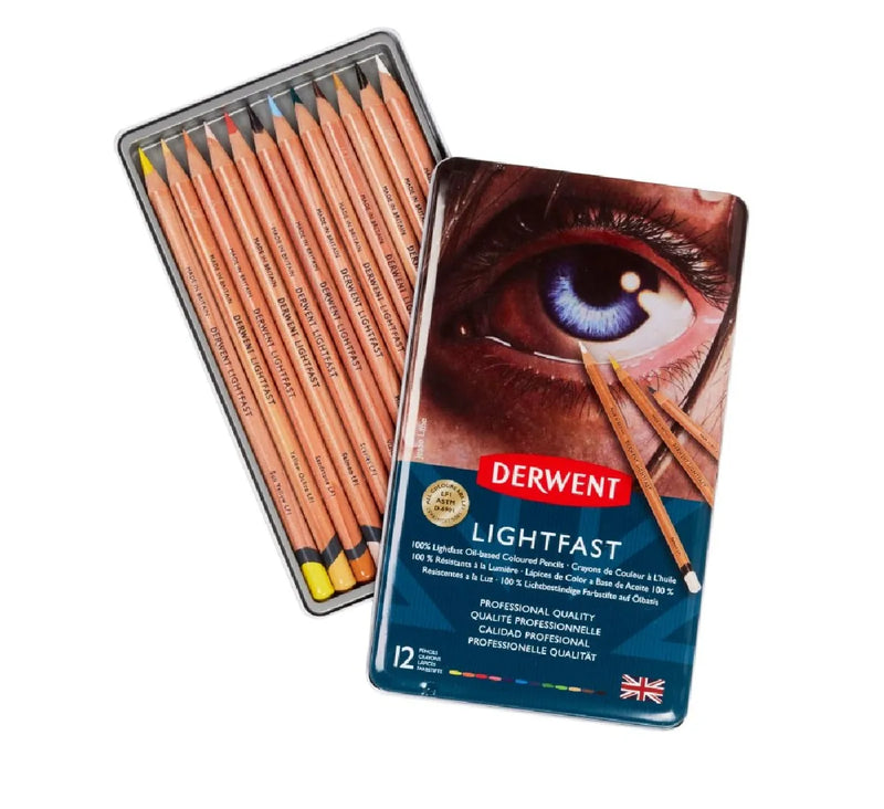 Derwent Lightfast Pencil Tin of 12