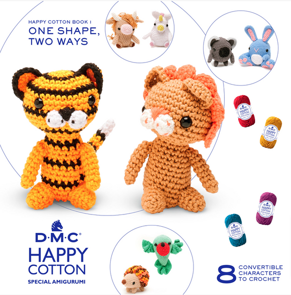 DMC Happy Cotton Amigurumi One Shape Two Ways Book 1