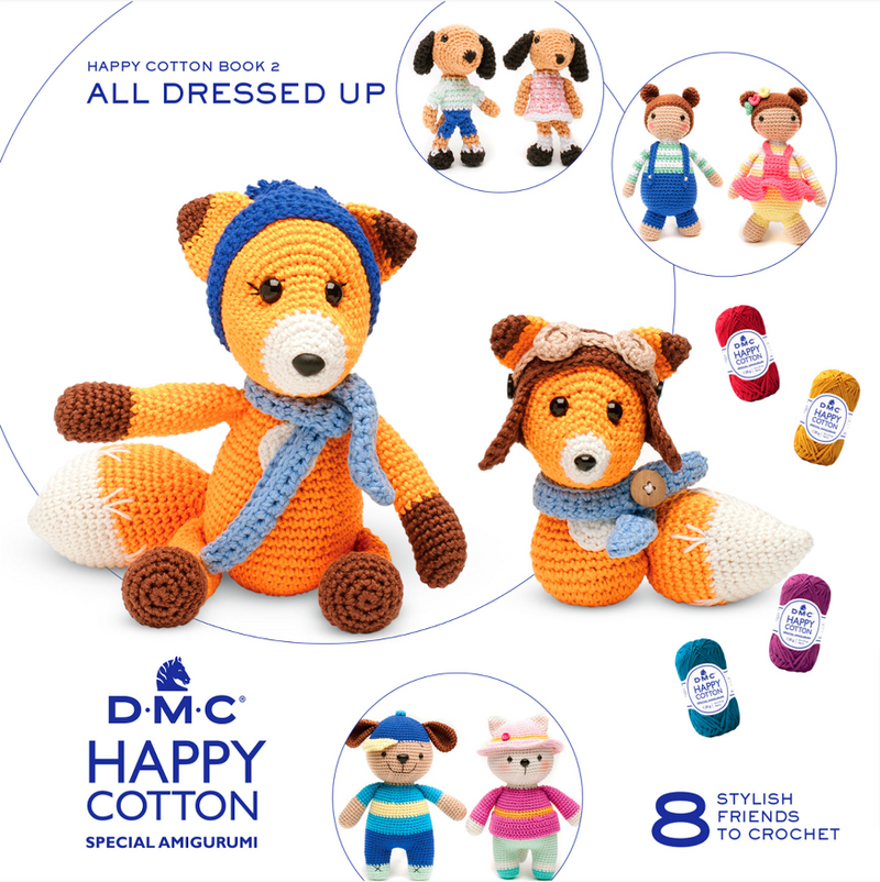 DMC Happy Cotton Amigurumi All Dressed Up Book 2