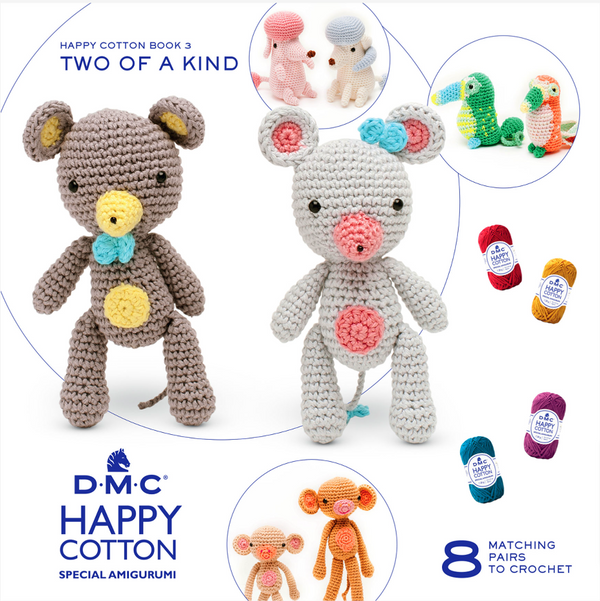 DMC Happy Cotton Amigurumi Two Of A Kind Book 3