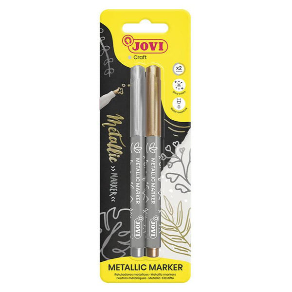 Jovi Decor Metallic Markers Gold/Silver