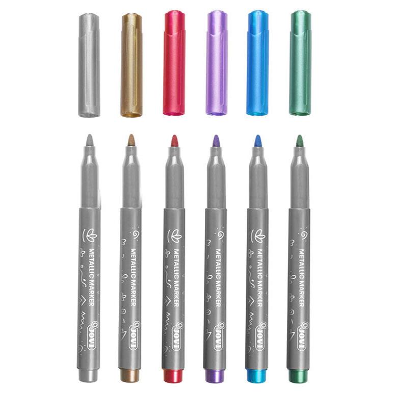 Jovi Decor Metallic Pen Pack Of 6