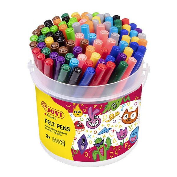 Jovi Washable Felt Tip Pens Jar Of 96