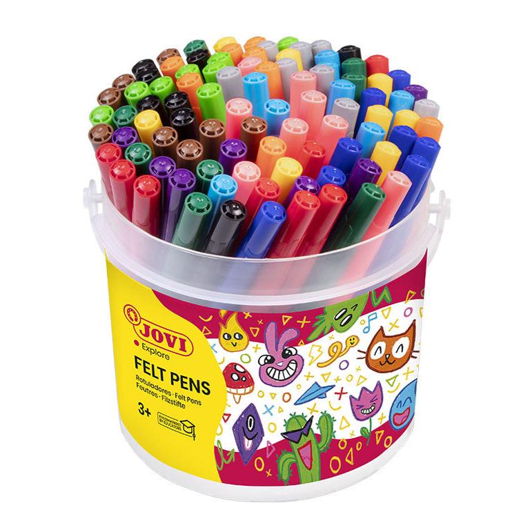 Jovi Washable Felt Tip Pens Jar Of 96