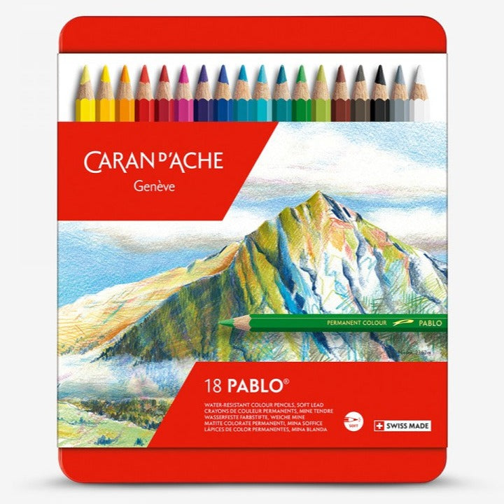 Caran D'ache Pablo Colouring Pencil Set of 18