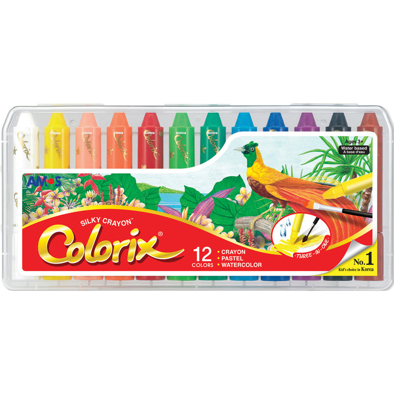 Amos Colorix Silky Classic Colours Crayon Set of 12