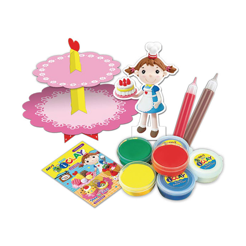 Amos i-Clay Modelling Clay Kit 6x18g Bakery