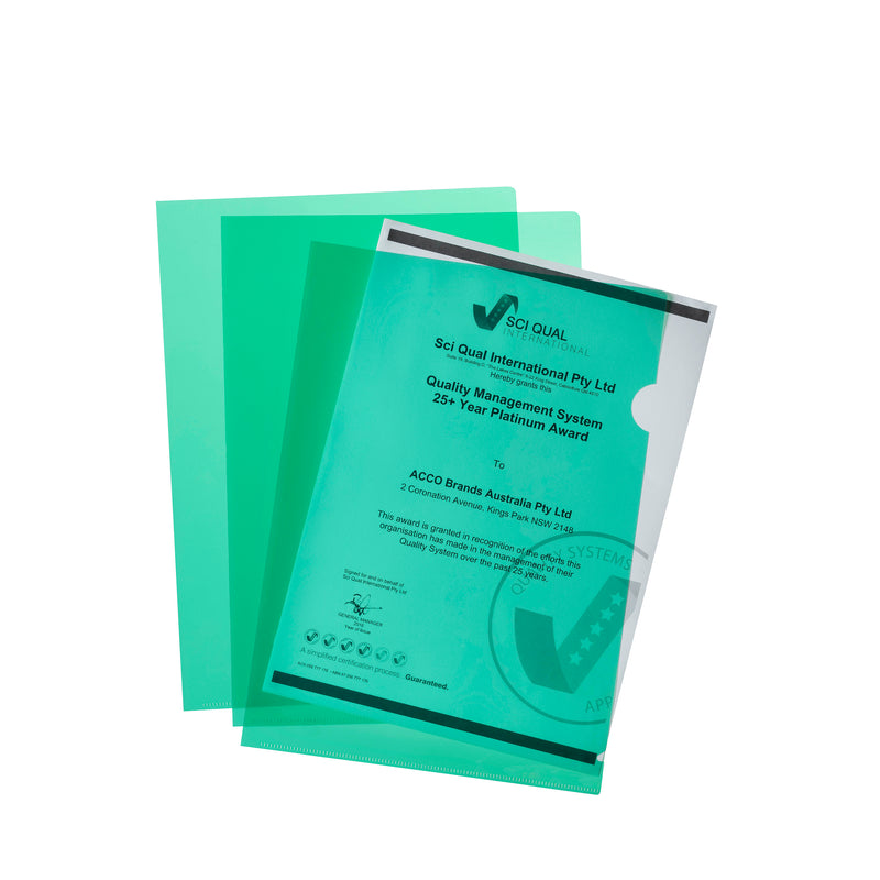 Marbig Letter File A4 Ultra File Pack Of 10