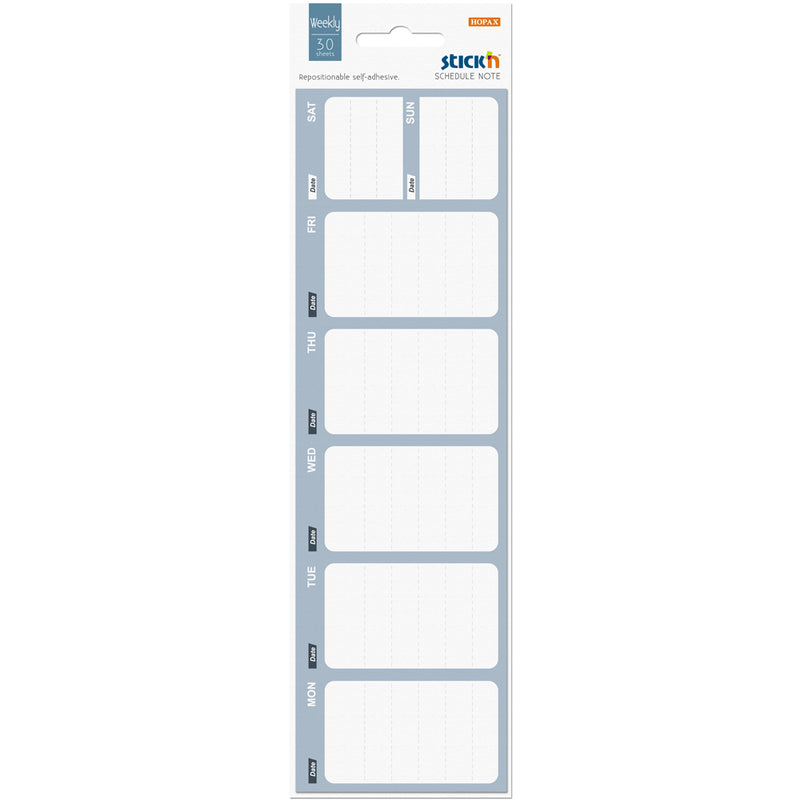 Stick'n Schedule Notes Daily 30 Sheets 252x64mm