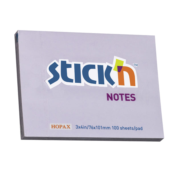 Stick'n Notes 100 sheet Pastel Purple#Size_76X101MM