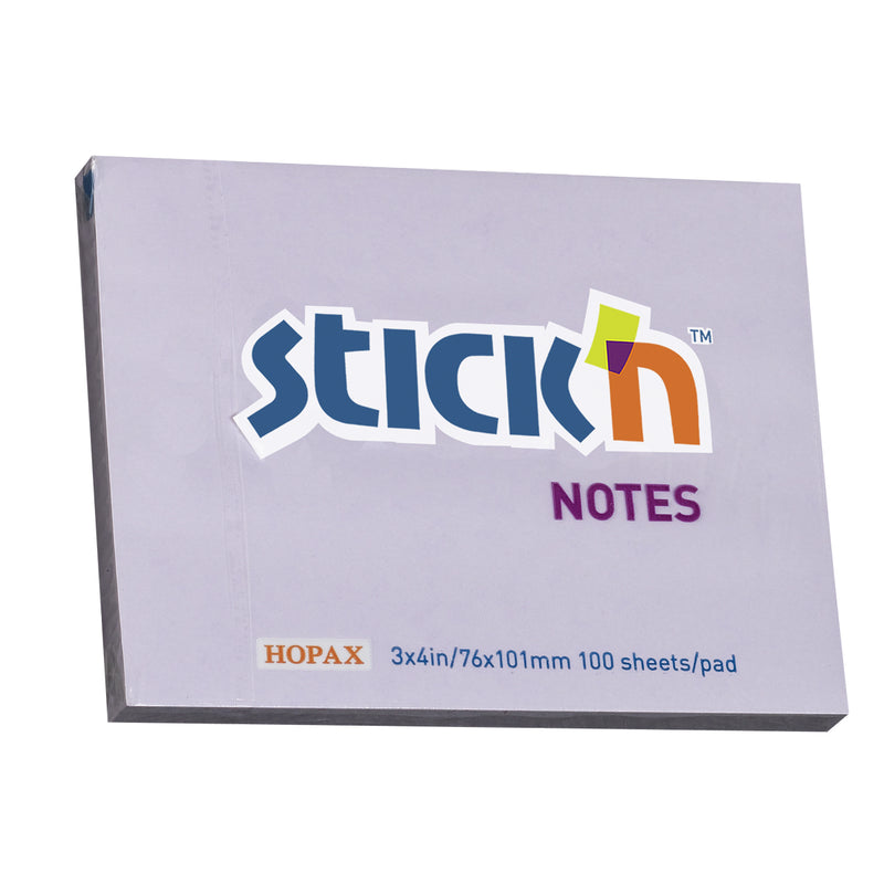 Stick'n Notes 100 sheet Pastel Purple