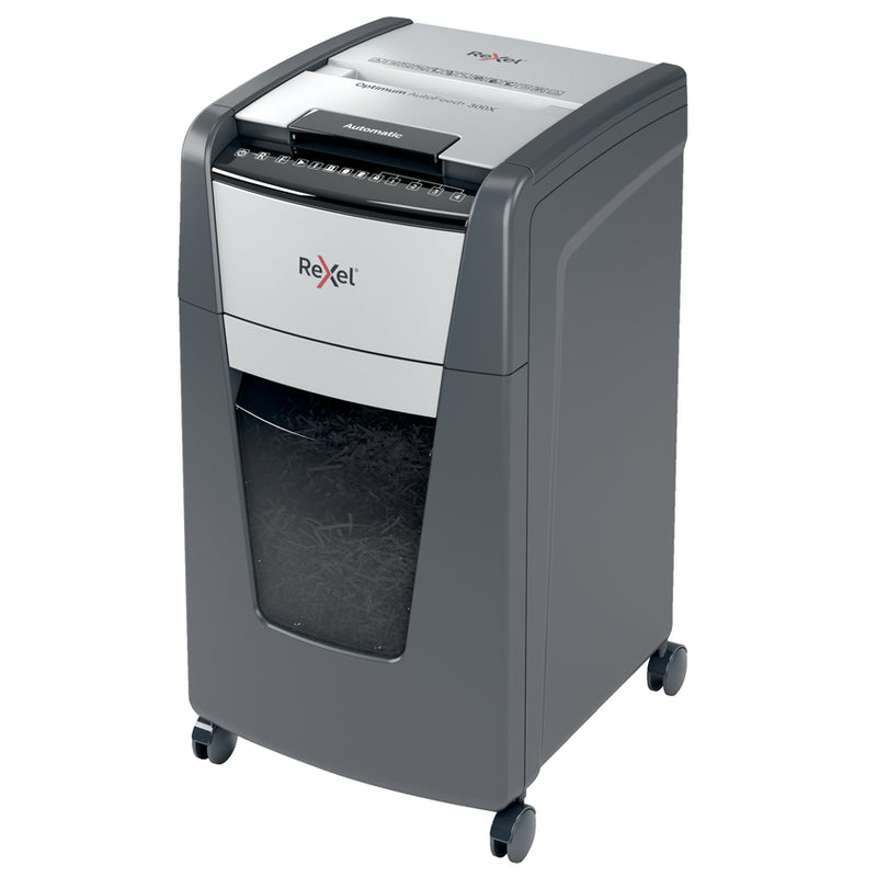 Rexel Optimum Autofeed Shredder 300X Cross Cut
