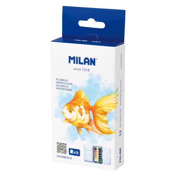 Milan Watercolour Paint Sets#Pack Size_PACK OF 12